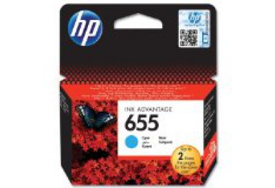 HP 655 Cyan Ink Cartridge
